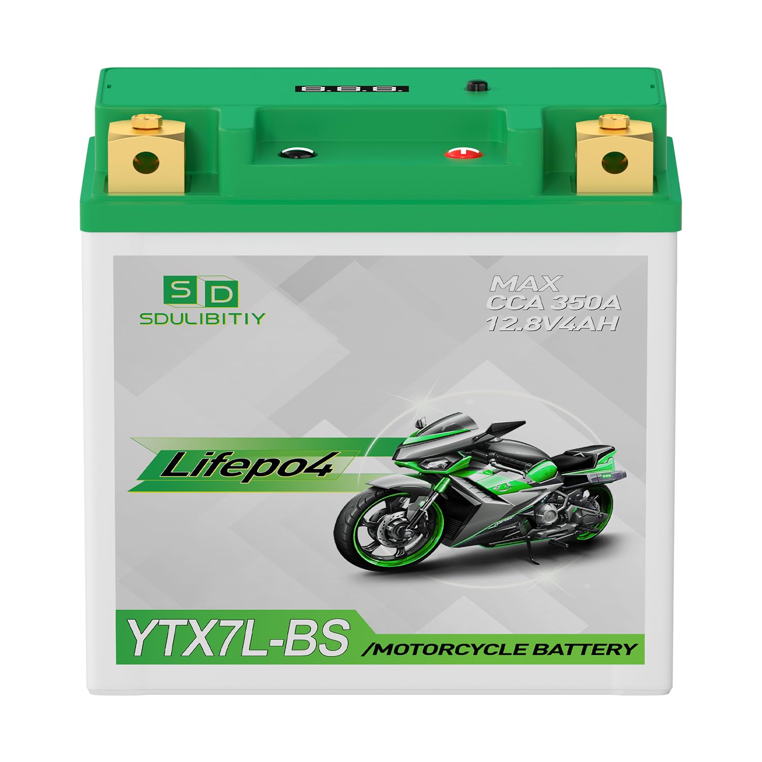 YTX7L-BS Motorcycle Battery Lithium LiFePO4 12V 4Ah 300A Powersports Battery Replaces YTX5L-BS YTZ7S-BS YTX4L-BS YTZ5S-BS for ATV, UTV, 4 wheeler, PWC, Seadoo, Polaris and Generator Battery