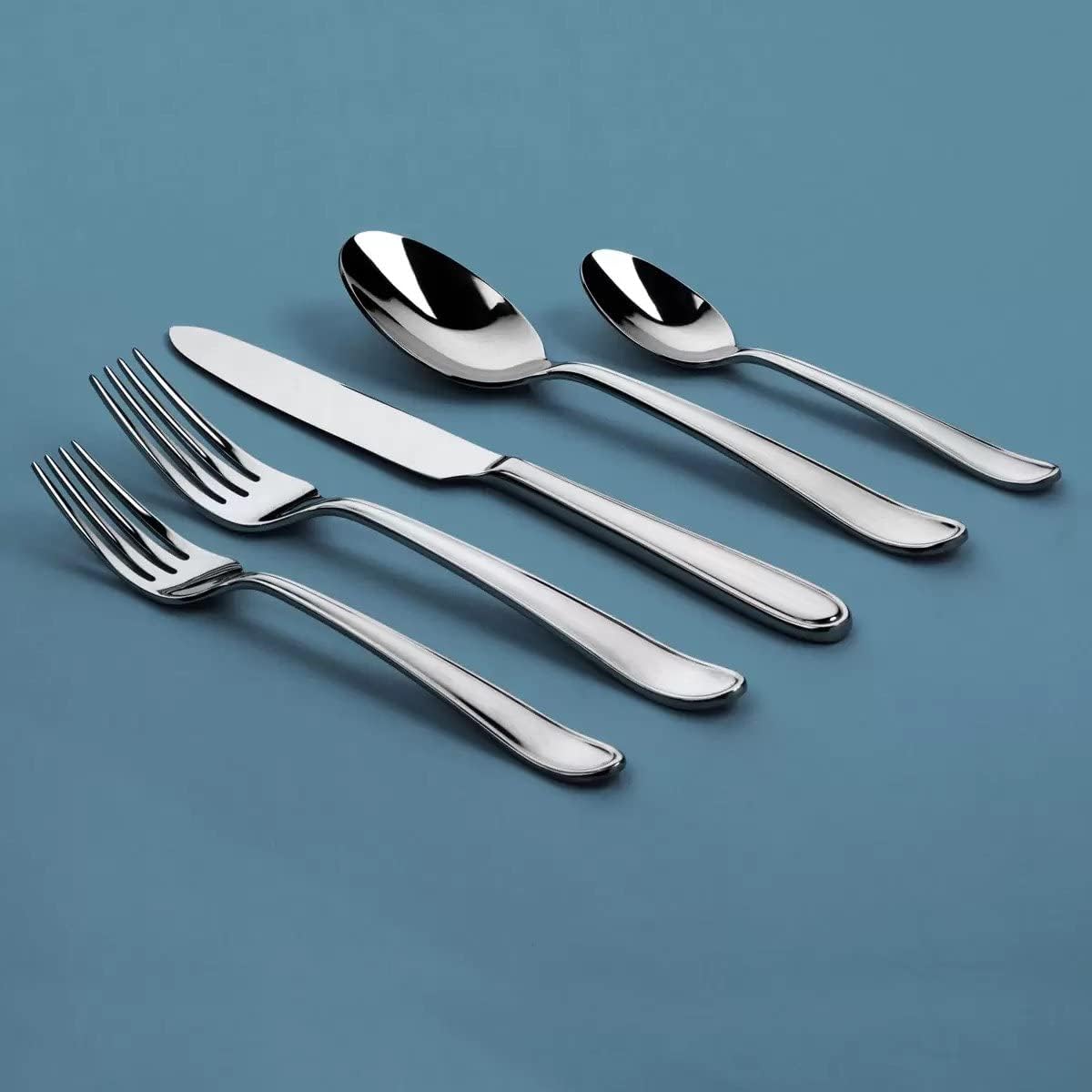 Gourmet Settings I Melody Collection I 20-Piece Flatware Set I 18/10 Stainless Steel