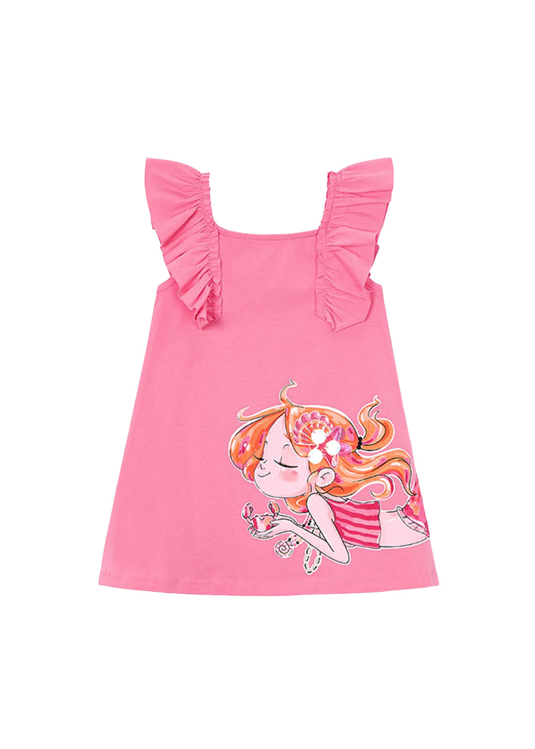 Mayoral Vestito Punto voila' per Bambine e Ragazze Geranio