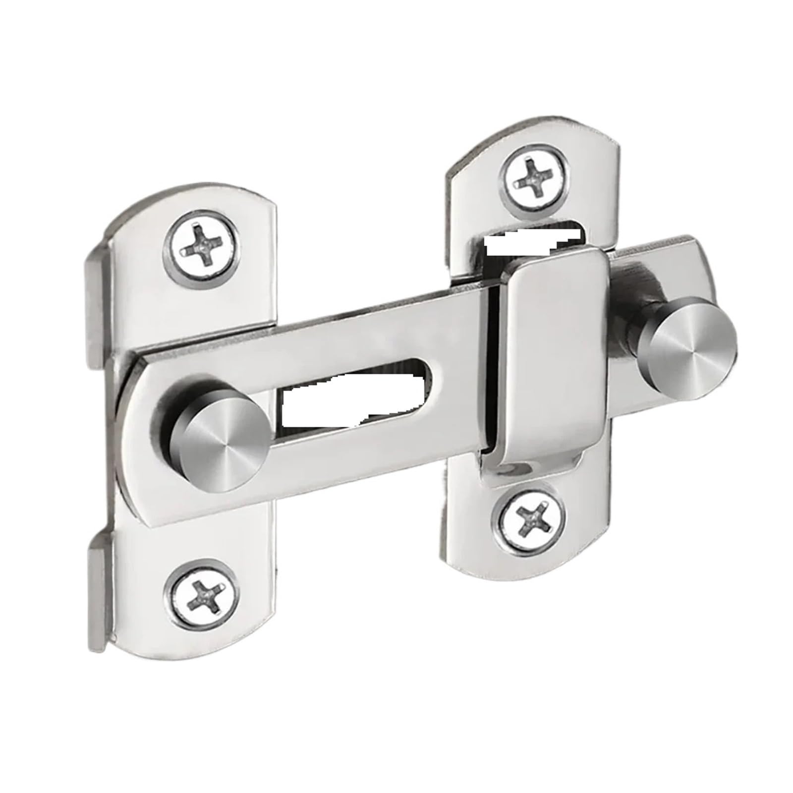 Stainless Steel 180-Degree Toggle Latch for Barn, Gate, Window, Closet - Black/Silvery