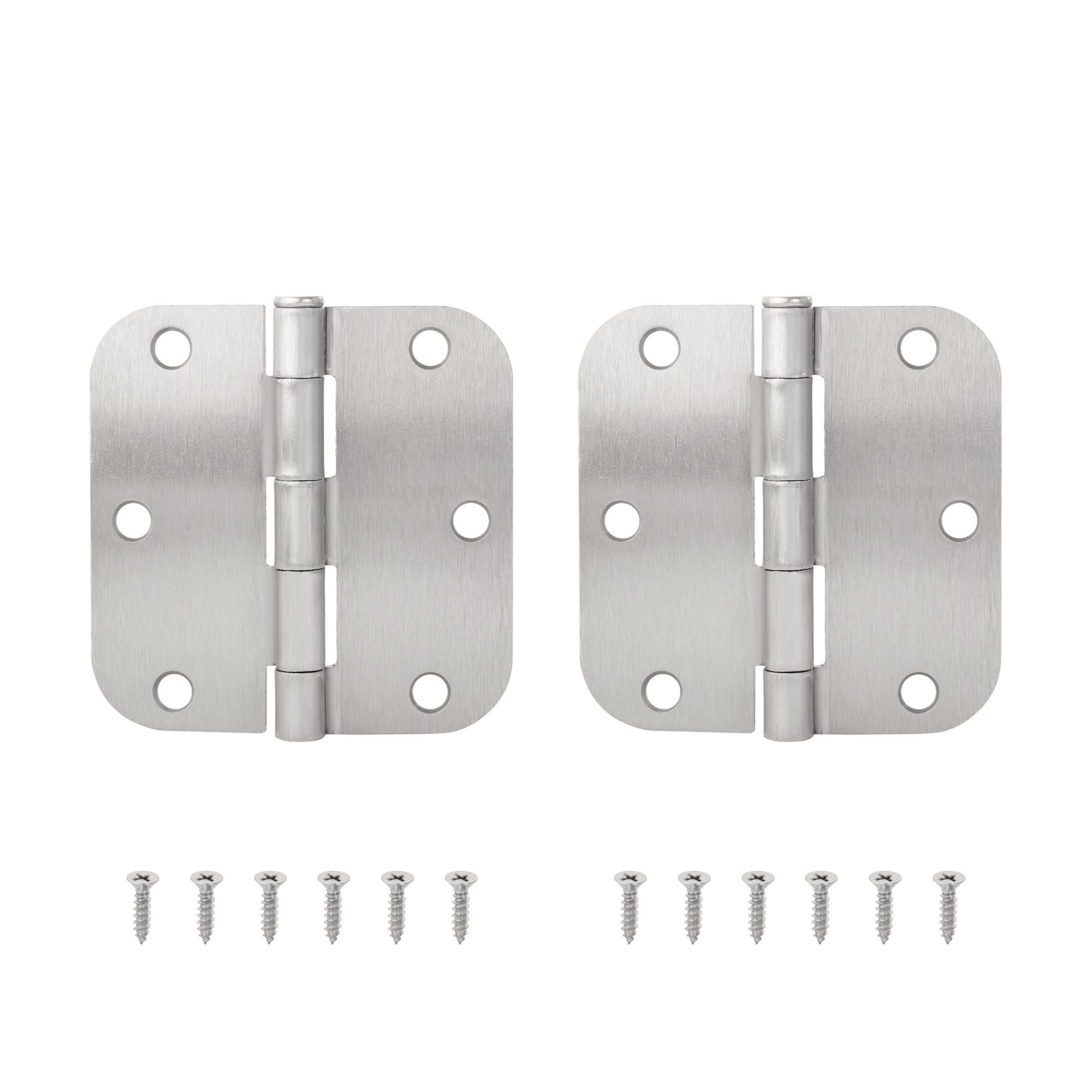 Pjfcewfdgx Silver 2Pcs Door Hinge Black Fitting