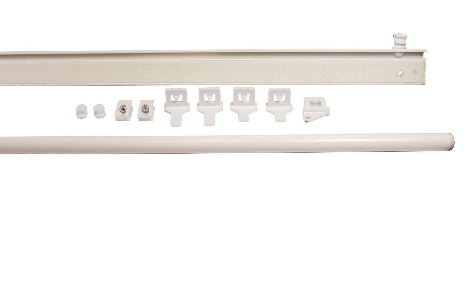 iso-design Paneelwagen 57 cm weiß aus Kunststoff für Gardinenschienen - Set 1-10 für Schiebevorhänge Größe Set 10