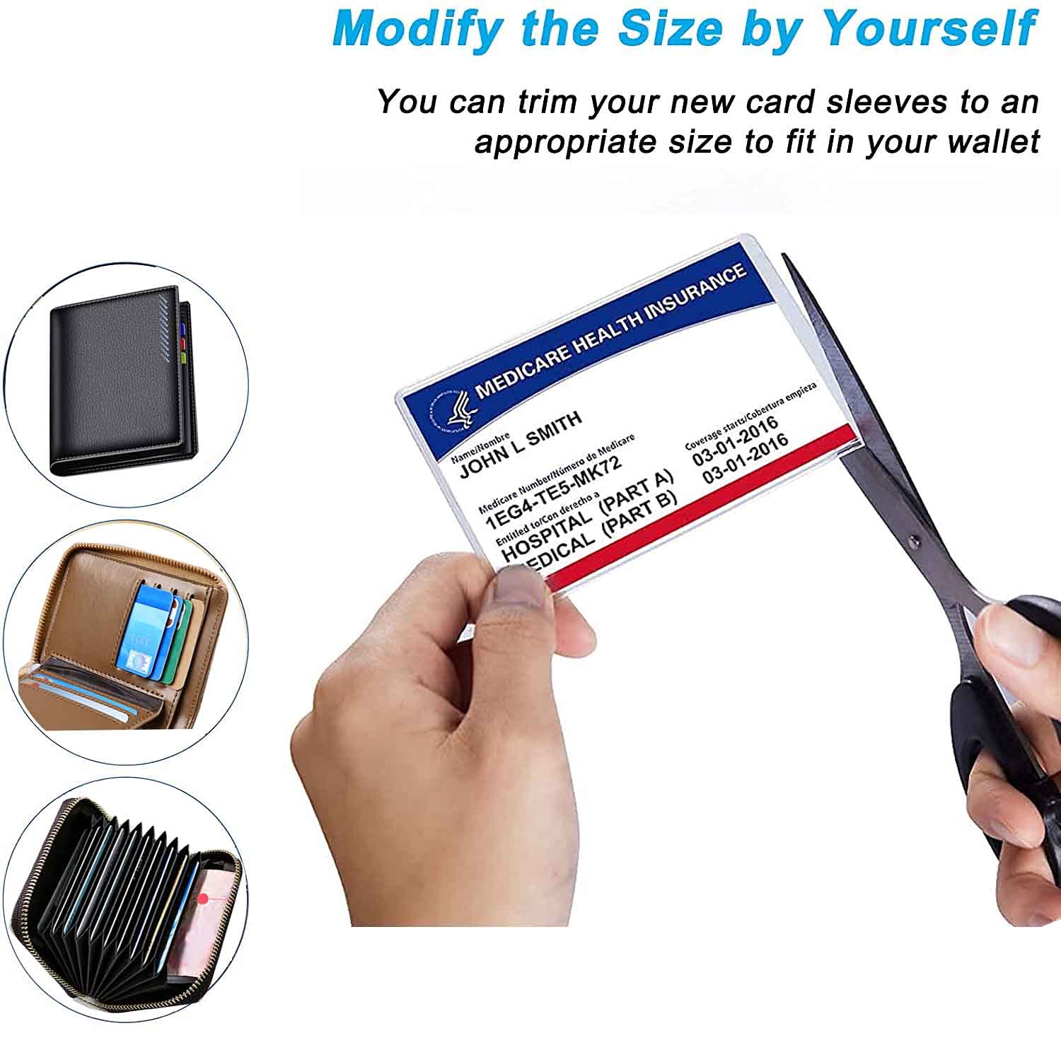 Amazon.com: 10 Pack New Medicare Card Holder Protector Sleeves, 12Mil Clear  PVC Soft Water Resistant Medicare Card Protector Sleeves for Medicare Card  Credit Card Business Card Social Security (Matte 10 Pack） :