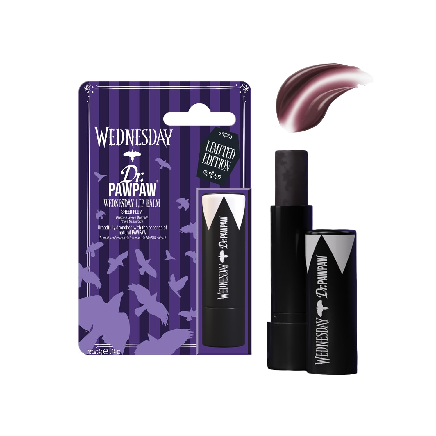 Dr.PAWPAW x Wednesday Sheer Plum Lip Balm 4g