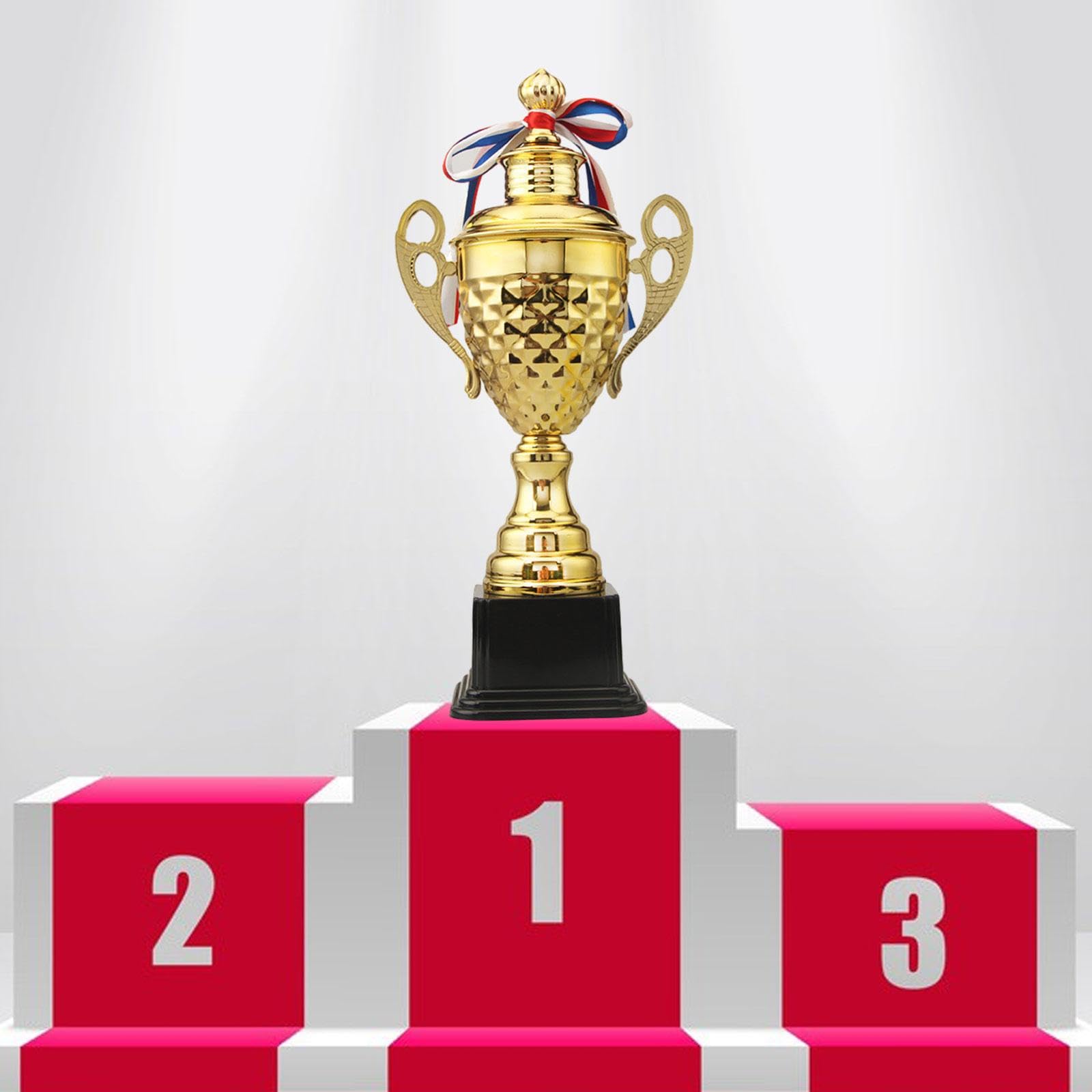 TISHITA Award Trophy Auszeichnung Siegerpokal Ehrentrophäe Stabiler Metallkörper für Sportevents Ehrungen Spiele Dekoration Kinderveranstaltungen Geeign