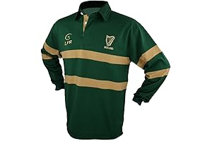 Rugged Men's Irish Harp Rugby Shirt