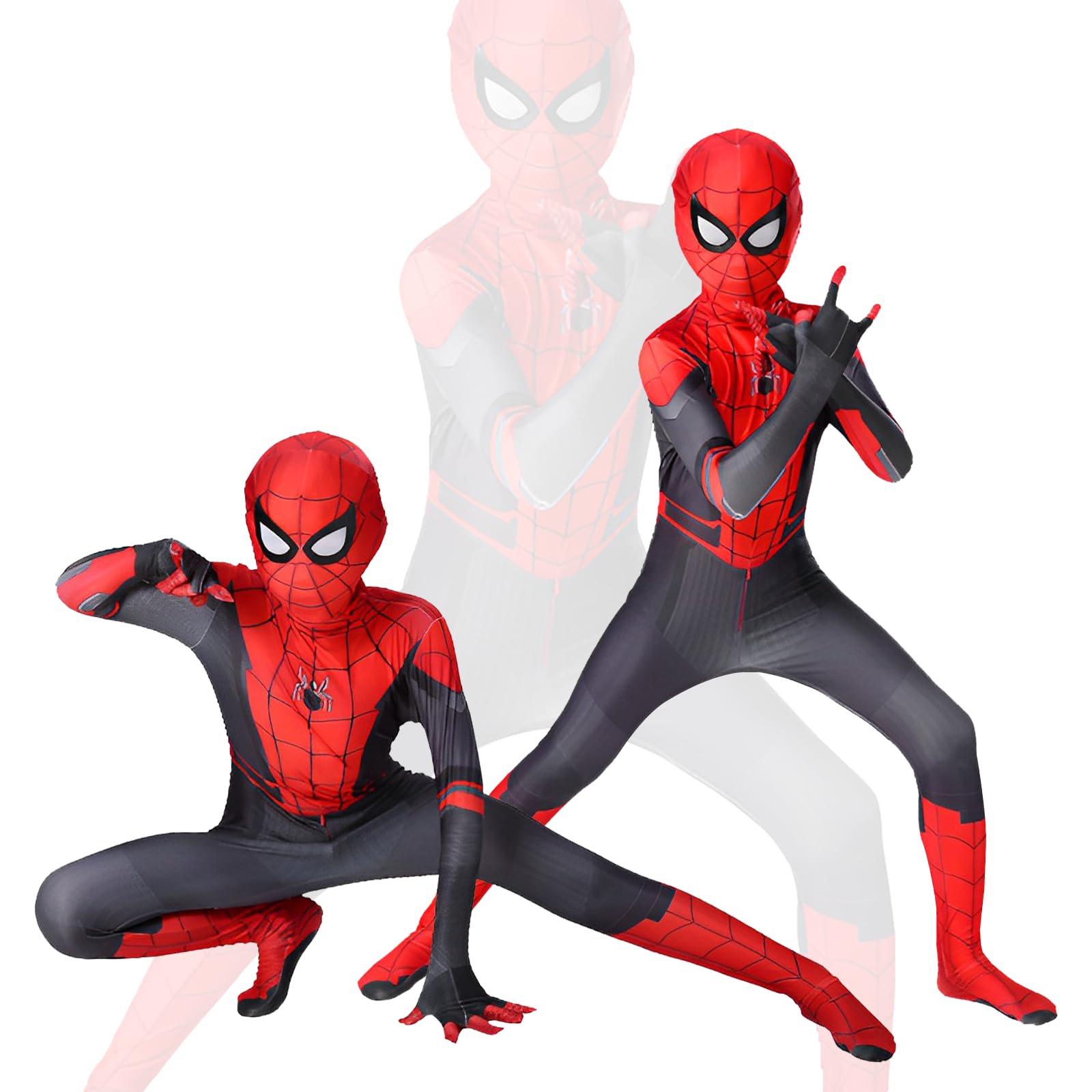Zoriwn Disfraz de Spiderman para niños para superhéroes, traje de anime 3D, traje para superhéroes, disfraz para niños, cosplay, Halloween, fiesta de disfraces, fiesta de vacaciones