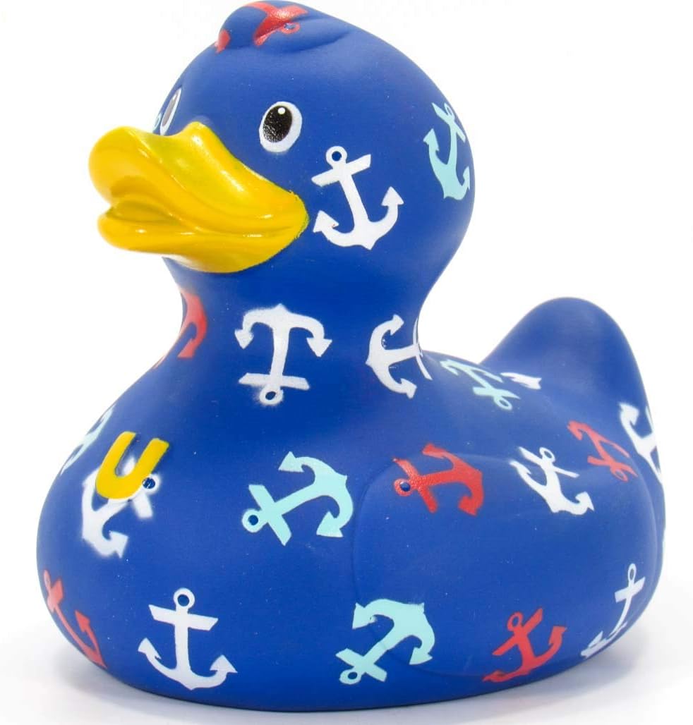 Ahoy Rubber Duck Bath Toy by Bud Ducks | Elegant Gift Packaging - "Ahoy there!" | Child Safe | Collectable