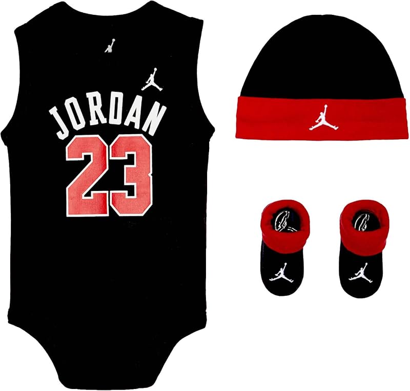 Conjunto de 3 piezas de body, gorro y botines para bebé Nike