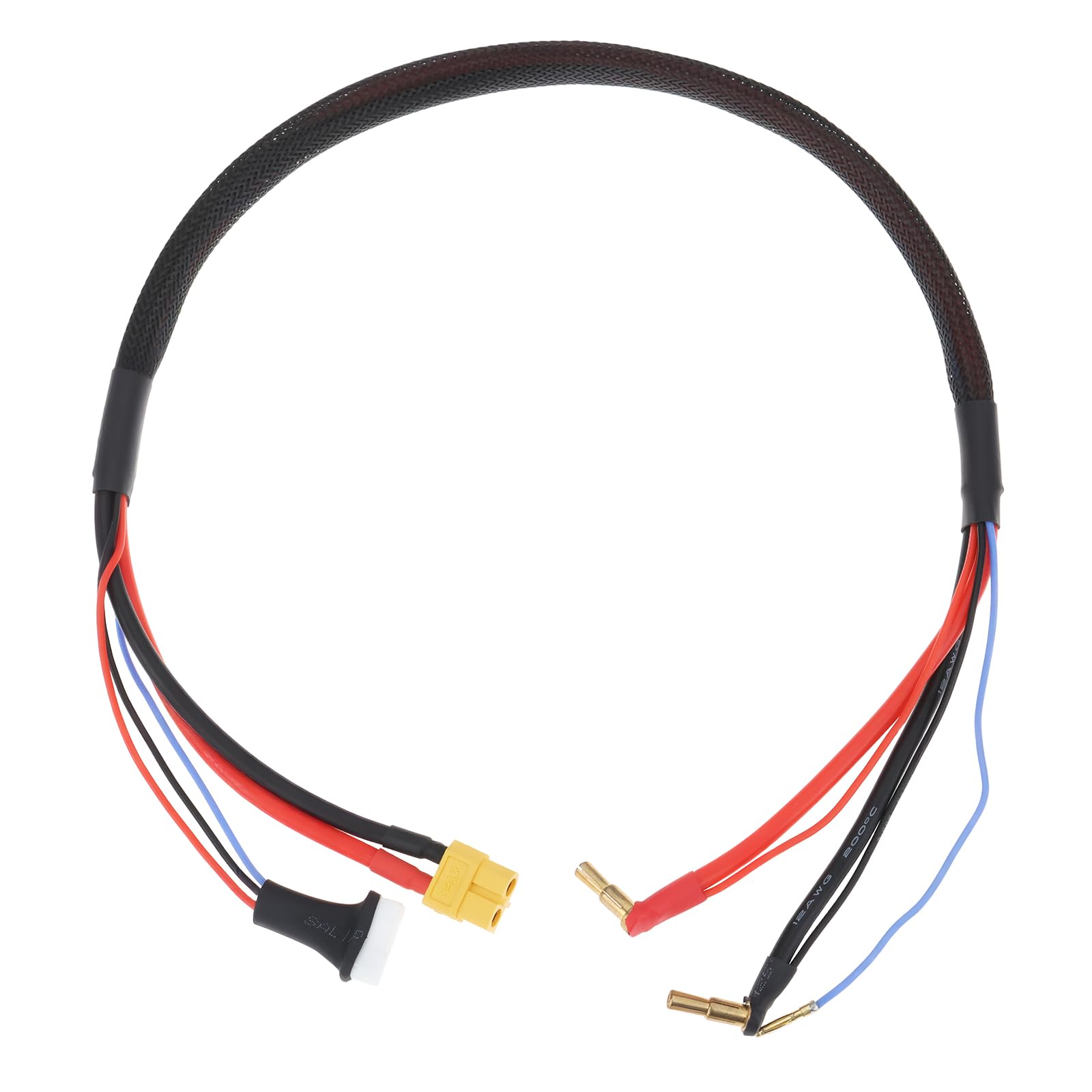 ECSiNG Drone XT60 2S RC Balance Charge Lead Cable 24In Compatible with ISDT Icharger 406 with 4mm 5mm Bullet Connectors
