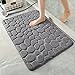 Tappeto Bagno Assorbente Tappetino Antiscivolo 40 x 60 CM - Per Doccia Vasca Bagno WC Lavabile in Lavatrice Morbido ai Piedi in Memory Foam (Grigio Scuro, 40 x 60 cm) immagine