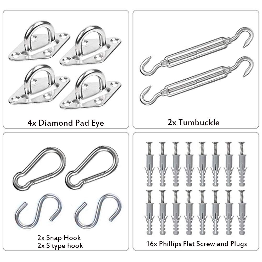 60 stuks clips voor tuingordijnen, schaduwnet, zwarte clips