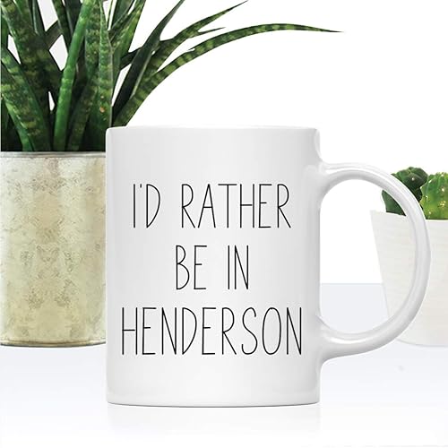 Miniatura 2 de Andaz Press U.S. City 11oz. Coffee Mug Gift, I'd Rather Be in Henderson, Nevada, 1-Pack, Long Distance College Going Away Study Abroad Birthday