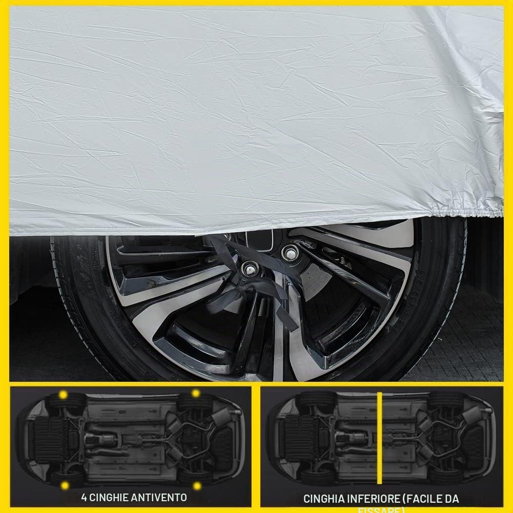 Blueshyhall Telo di copertura auto Pickup in tessuto per R-aptor F150, R-am, T-undra, 210T copertura auto impermeabile, copertura auto per interni ed esterni
