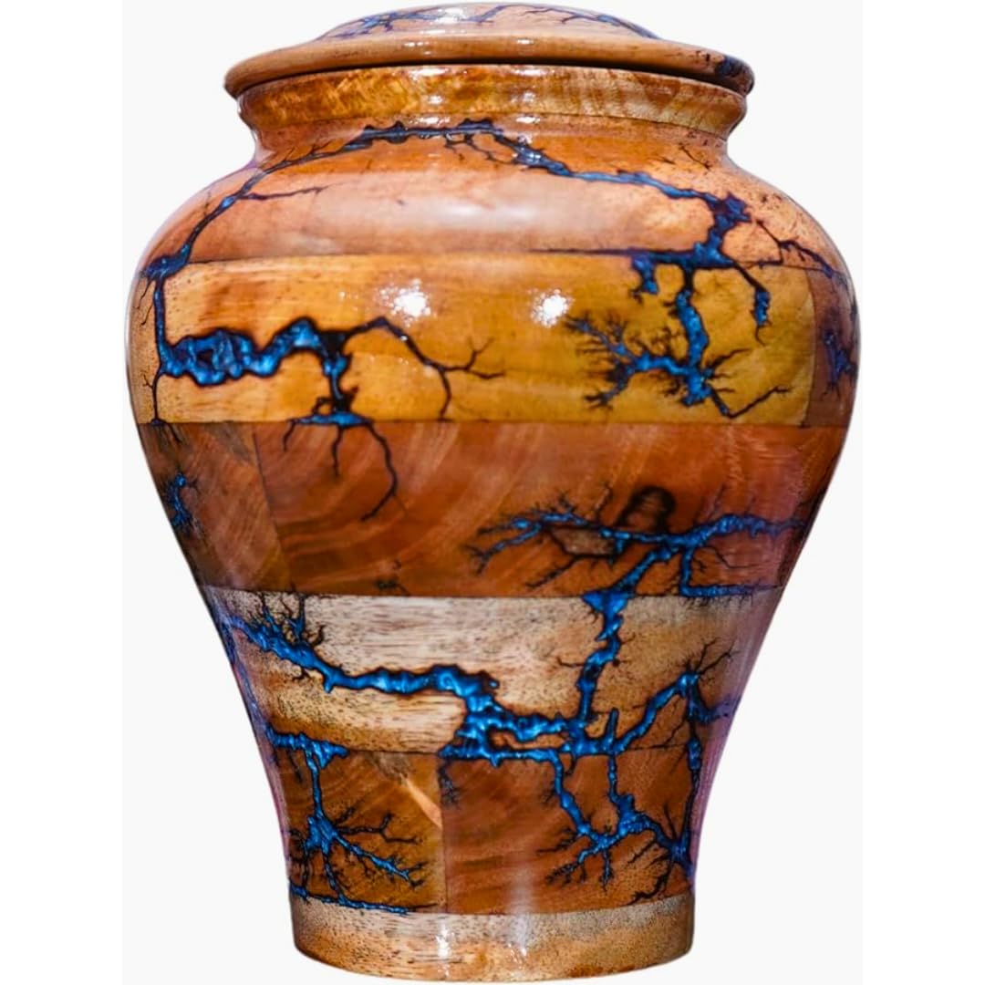 Urn for Human Ashes Large Wooden urn for Cremation Adult urn Box for Ashes Personalized Wooden urn Burial urn for Funeral Wood Box (No Personalised, X-Large 250 LBS)