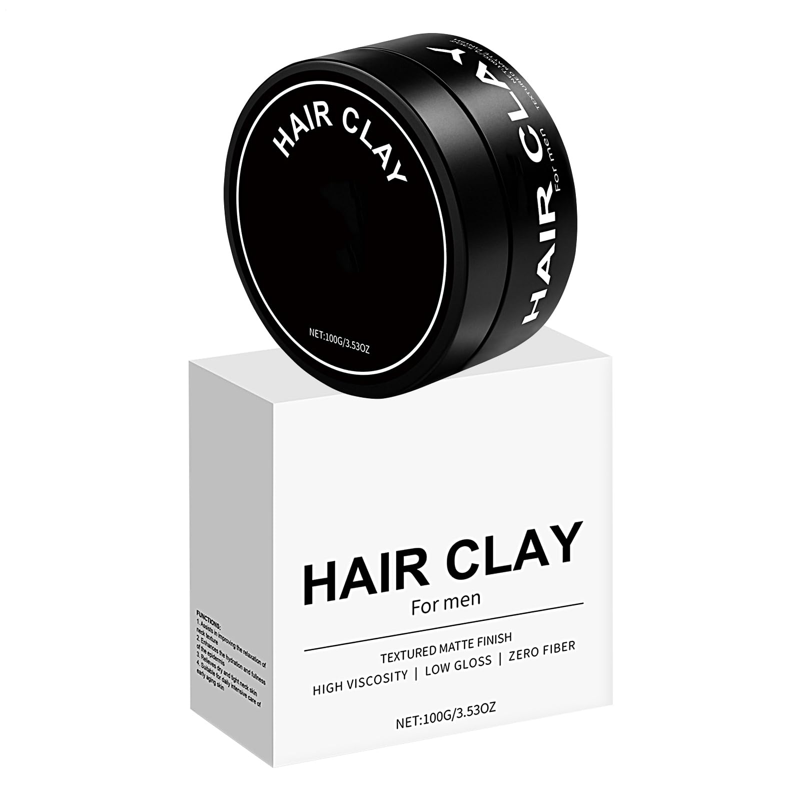 Argilla testurizzante per capelli, leggera e opaca, per una consistenza naturale e una tenuta flessibile, 100 g di argilla per capelli, ideale per lo styling quotidiano, viaggi, fotografia, eventi