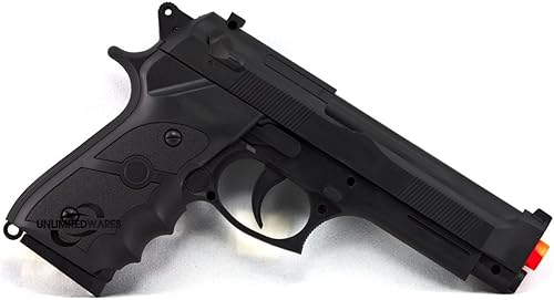 Miniatura 2 de UKARMS M9 92 FS Beretta de tamaño completo, pistola de aire comprimido accionada por resorte con balines de 0.23pulgadas (6mm)
