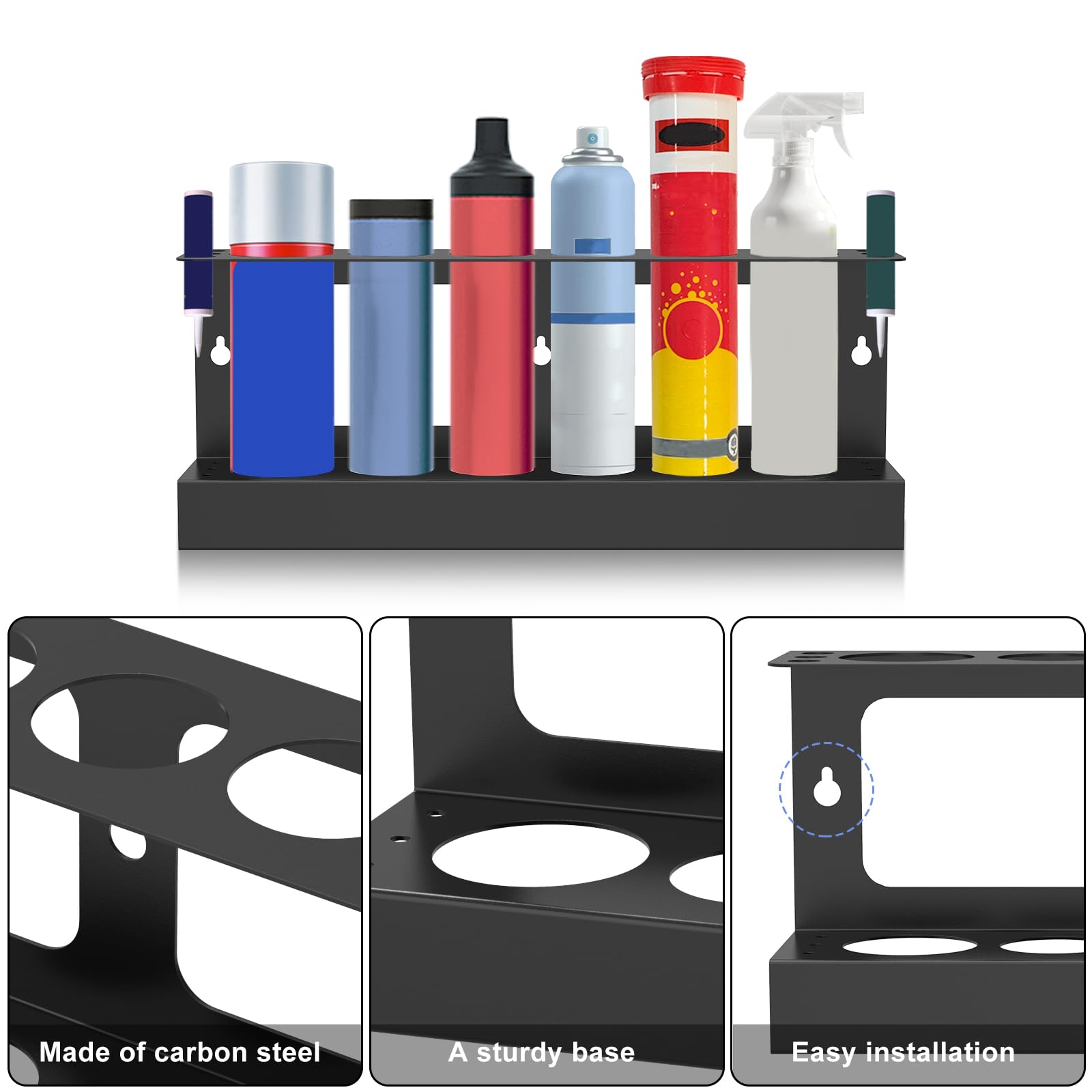 Caulk Tube Display Rack Van Shelving Gun Rack For Wall Caulking Tube And Caulking Gun Holder ...