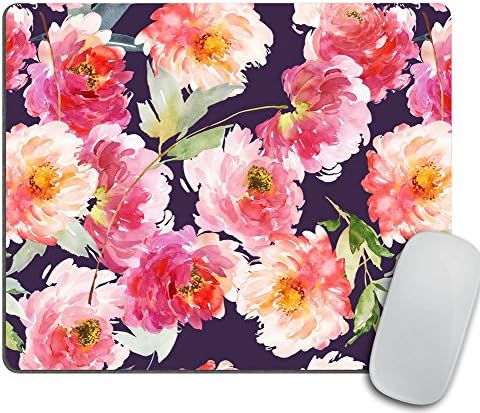 Watercolor Floral Mouse pad, Watercolor Mousepad, Rectangular Mousepad, Cute Desk Accessory for her, Gift for Lady boss