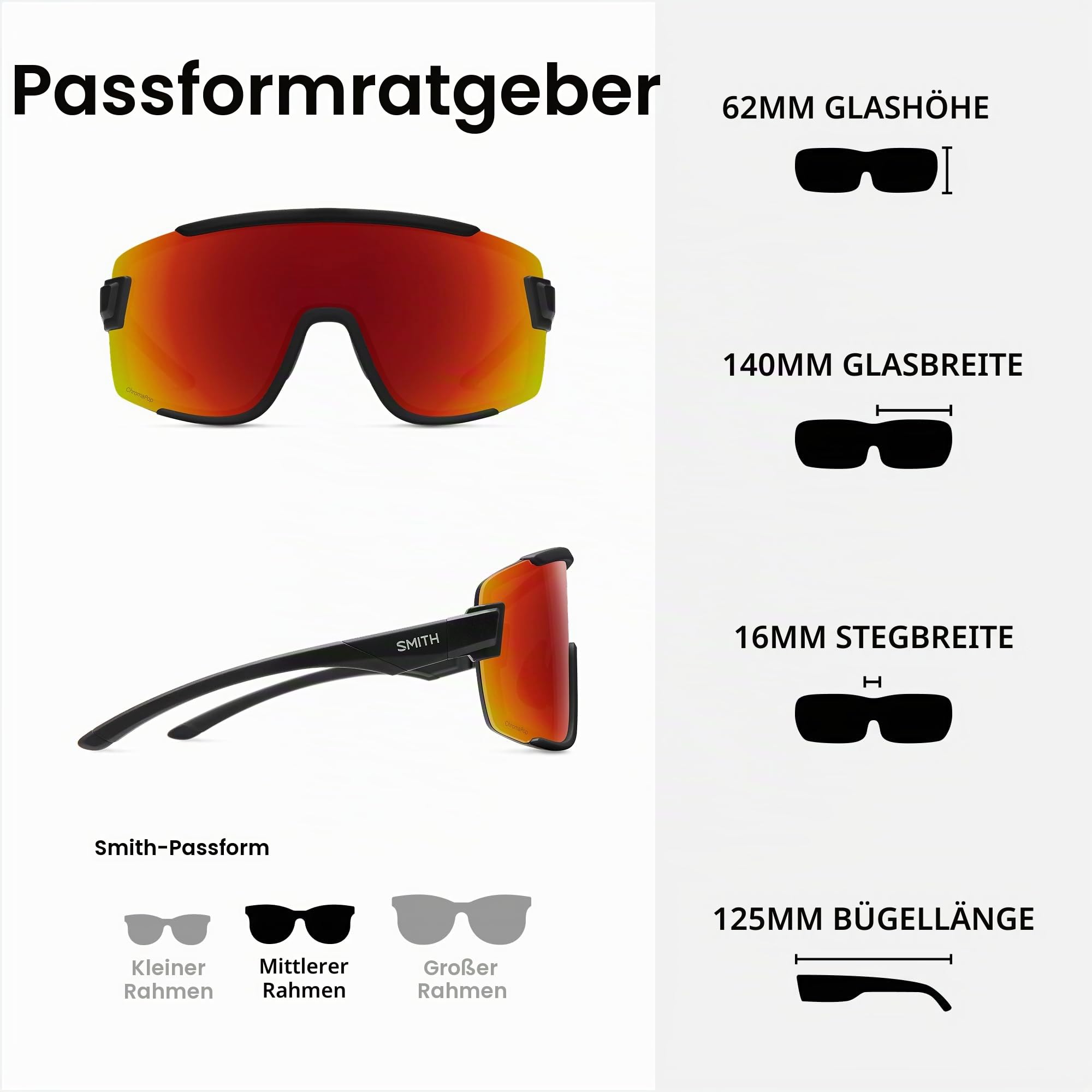SMITH OPTICS Damen Wildcat Sonnenbrille Mehrfarbig (Mtt Black) 99