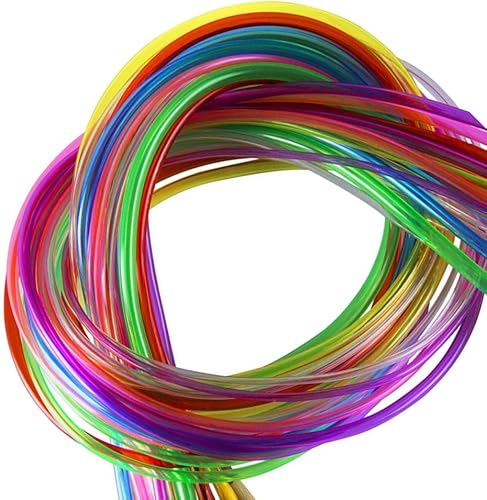 Miniatura 6 de Juego de 18 agujas de tejer circulares de bambú, 18 tamaños, agujas de tejer de bambú de doble punta con tubo de plástico de color para hilo para