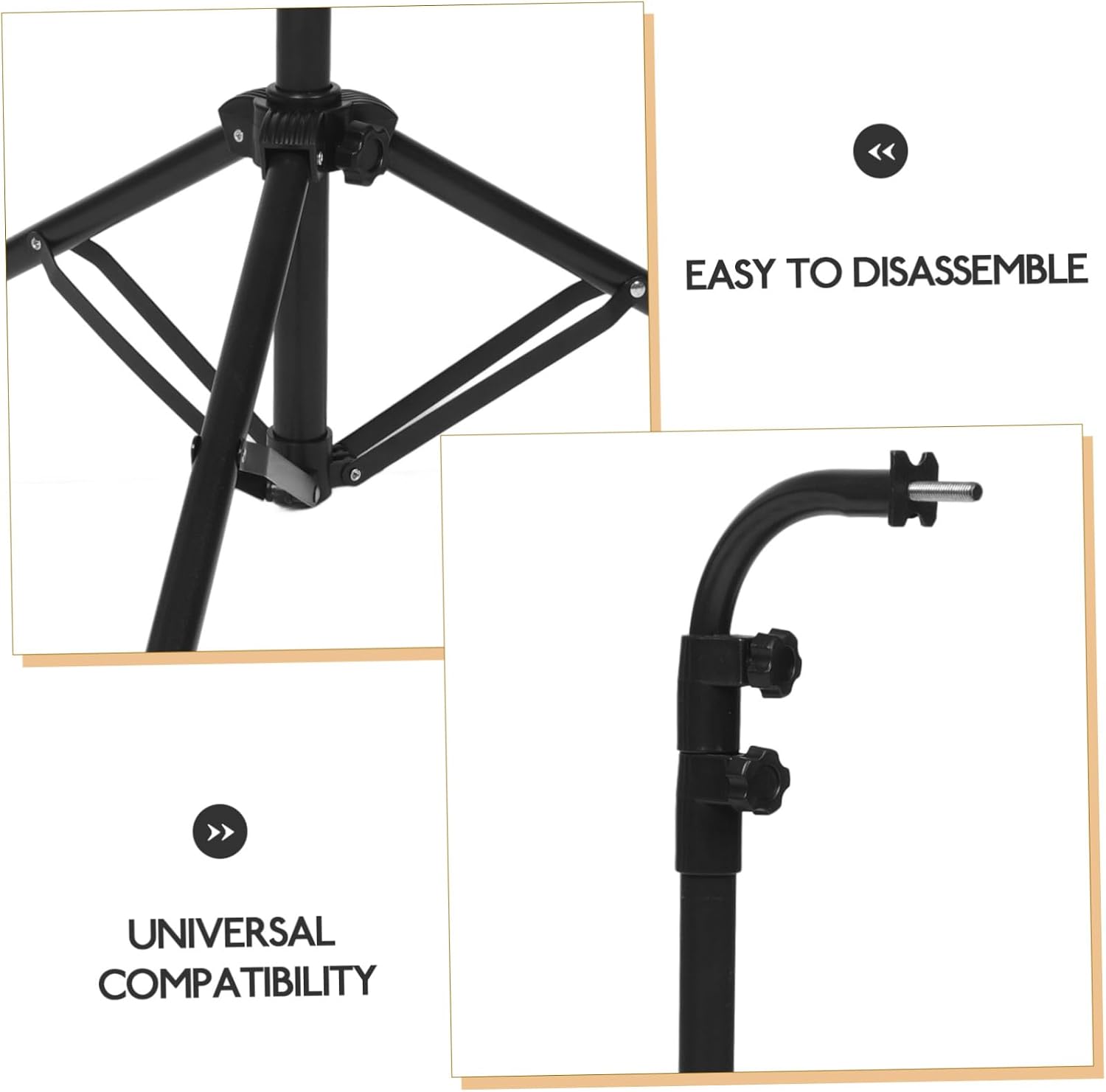 BESPORTBLE 1Set Height Adjustable Tripod Stand for Musical Chimes Stable Design for Wind Chime Mounting Portable and Detachable for Stage Performances Reliable Floorstanding Support