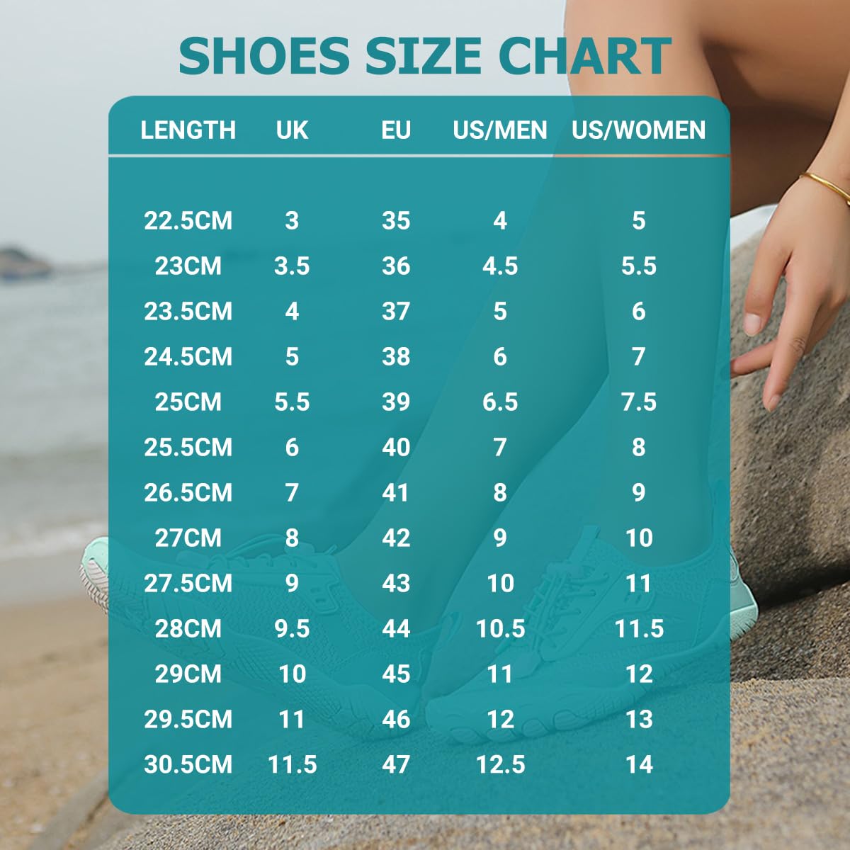 Scarpe da Immersione per Spiaggia Mare Snorkel Scarpe da Scoglio Scarpe Barefoot Scarpe da Mare Scarpette da Bagno Donna Uomo