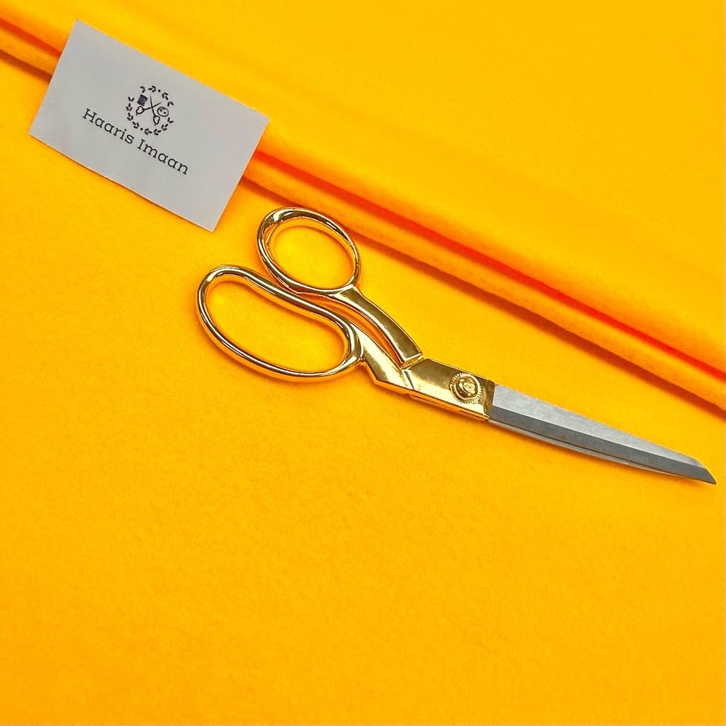 Haaris Imaan Antipil Polar Fleece Fabric | Soft and Durable Fabric | Fleece for Blankets, Cushion, Animal Beds, Crafting, Toy | Fabric by The Meter (Yellow)