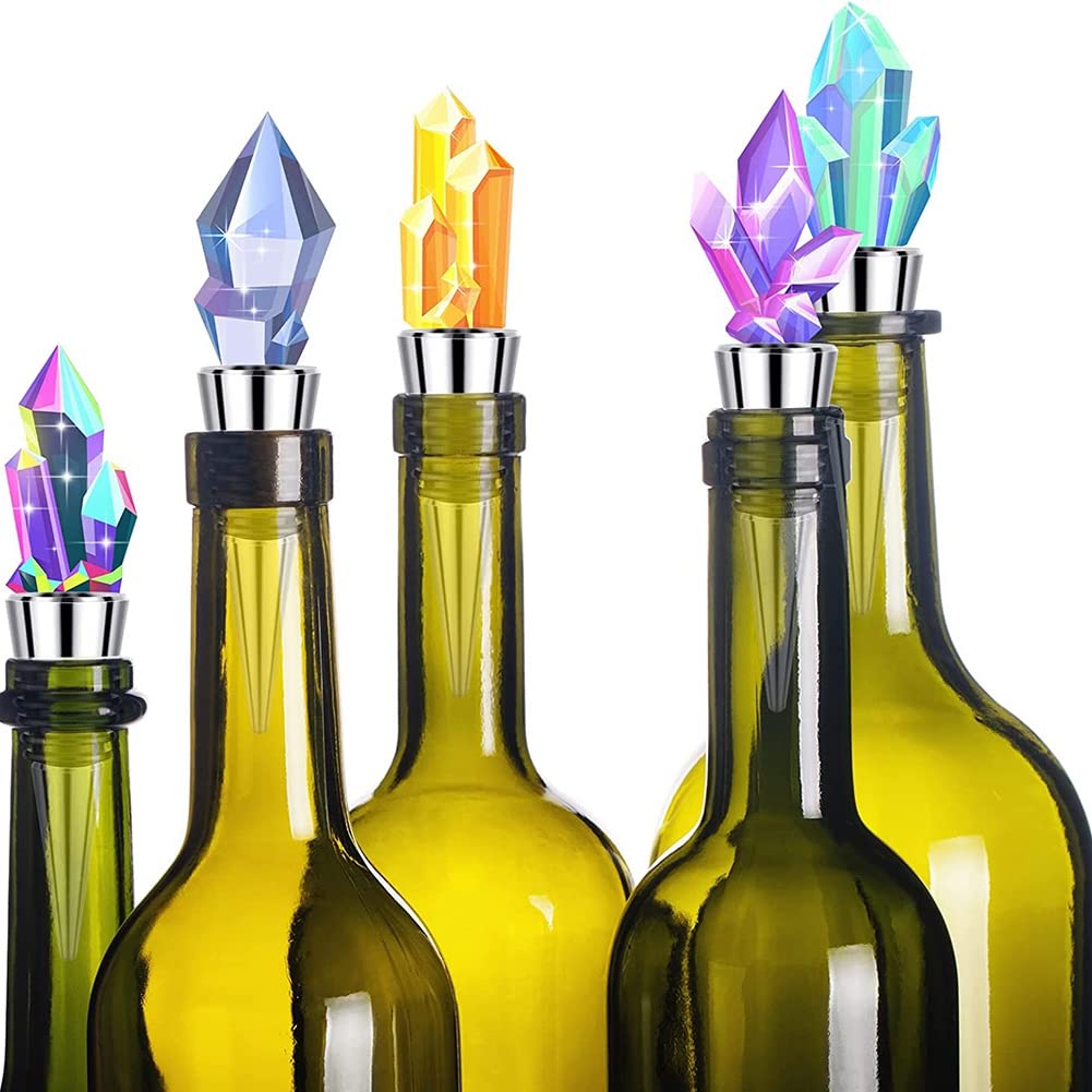 Juego de 6 tapones de botella de metal, vacíos, de aleación de zinc, reutilizables, salvavidas, corcho, tapón de botella