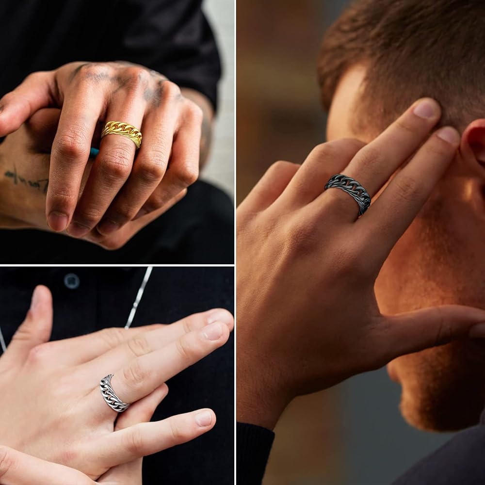 【FRICA】Rectangle Chain Ring FRICA - fricajewelry
