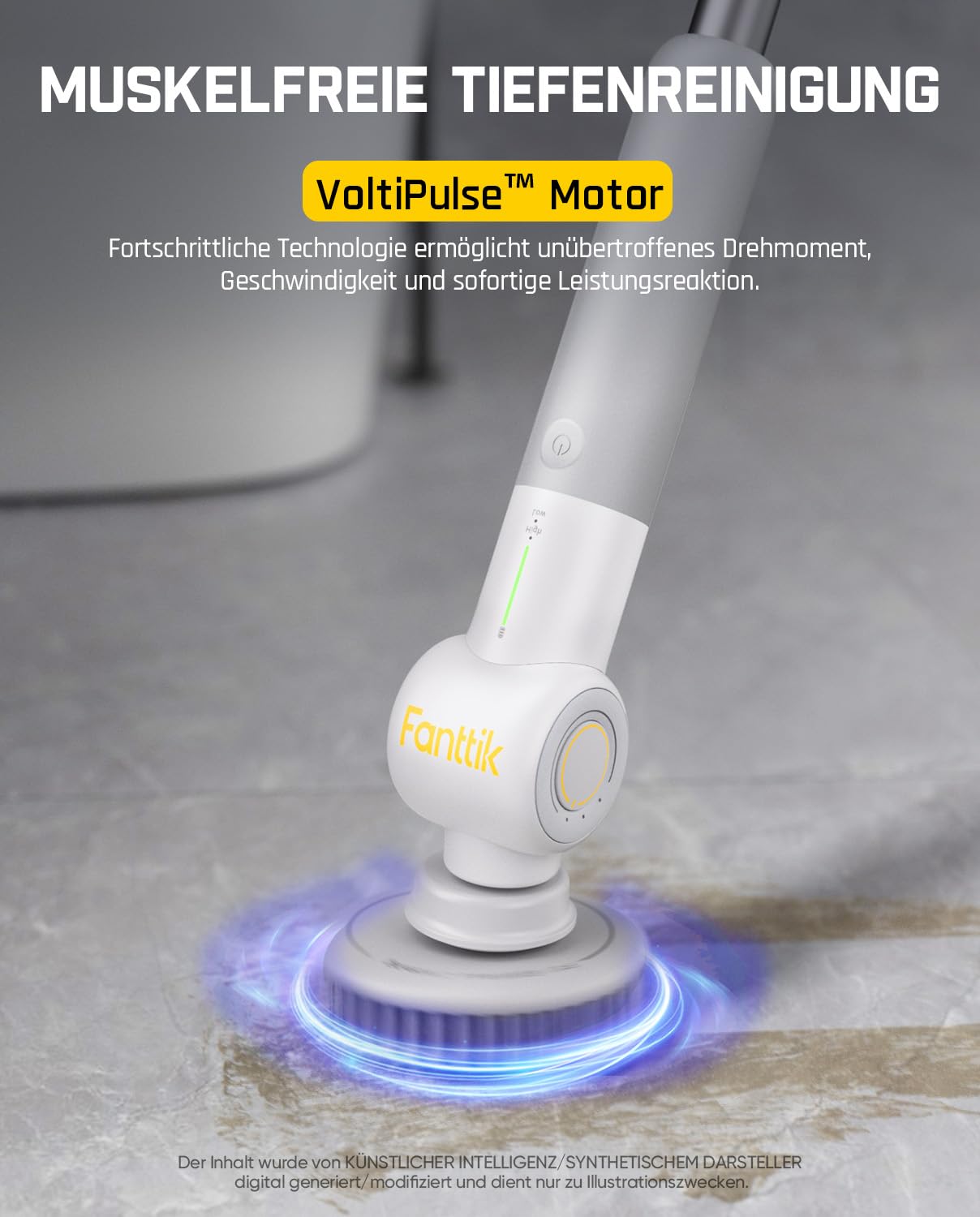 Fanttik G9 Pro Elektrische Reinigungsbürste & 4 Ersatzpads