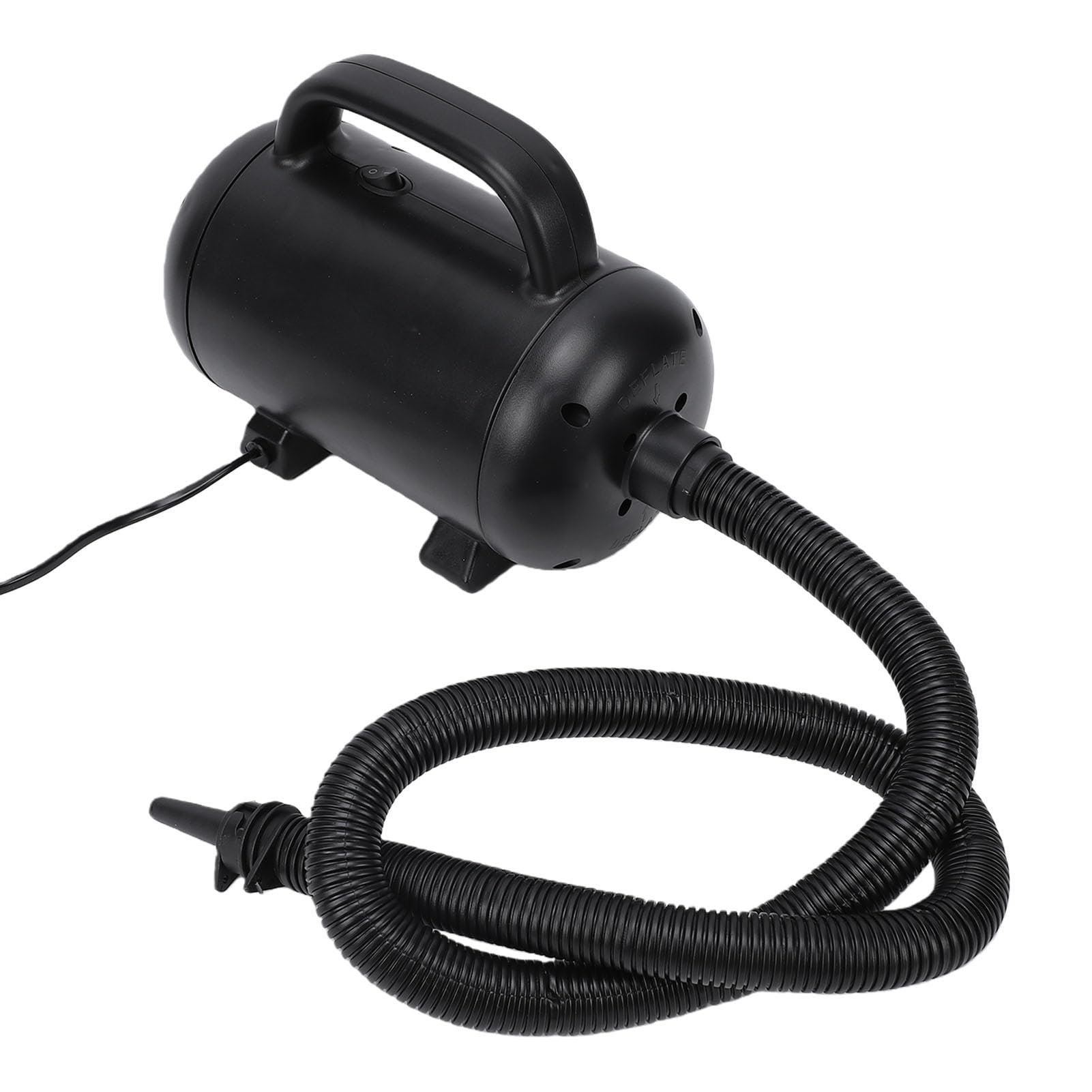 Jeffergarden Bomba Desinfladora Infladora Eléctrica de 1200W, 24000pa, 1300LPM con Manguera Extensible de 12,6-39,4 Pulgadas e Impulsor de Metal para Colchón Inflable, Barco, sofá, Flotador