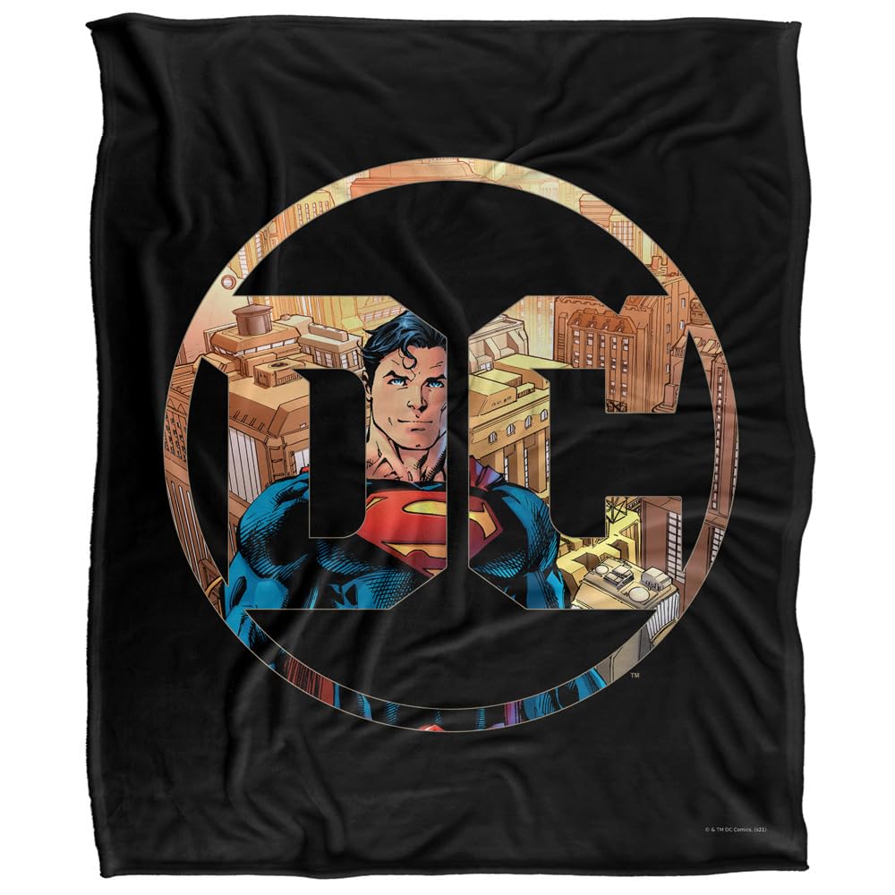Superman Dc Silky Touch Super Soft Throw Blanket 152 X 127 cm, White