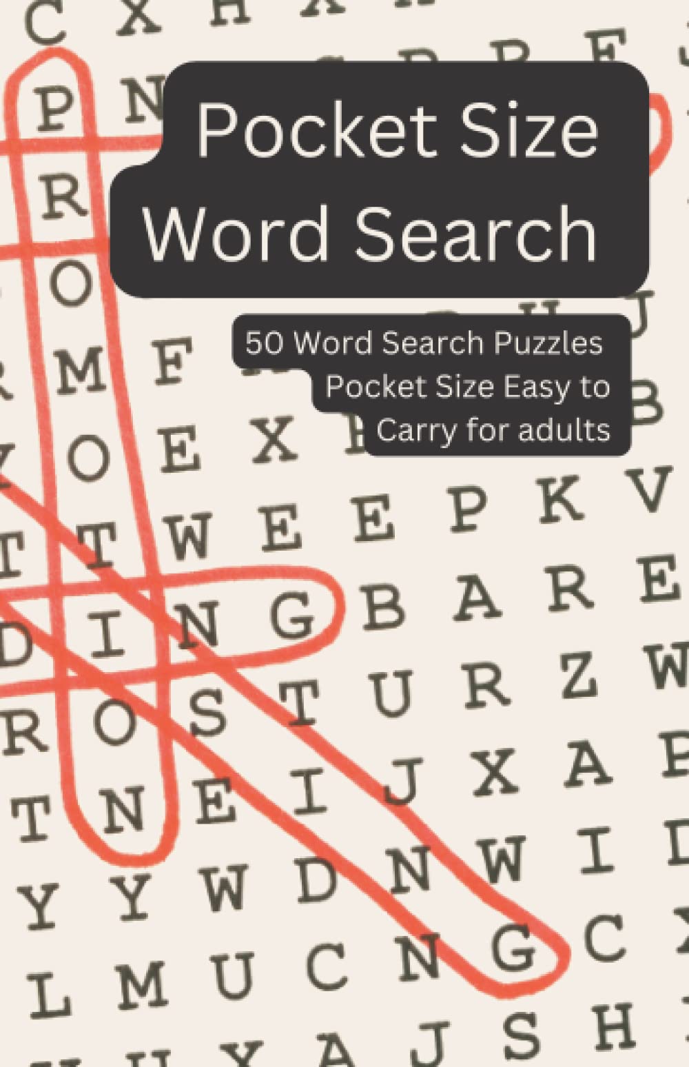 Pocket size word search for adults: Word search puzzles pocket size easy to carry for adults
