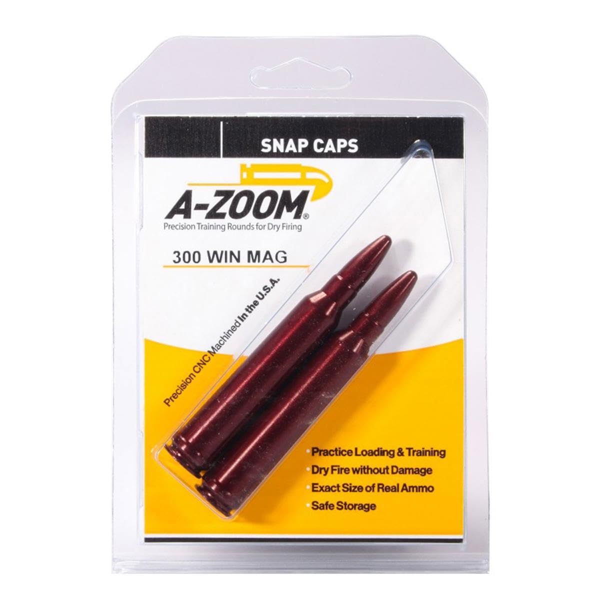 Amazon.com : A-Zoom 300 Win Mag Precision Snap Caps (2 pack) : Gun