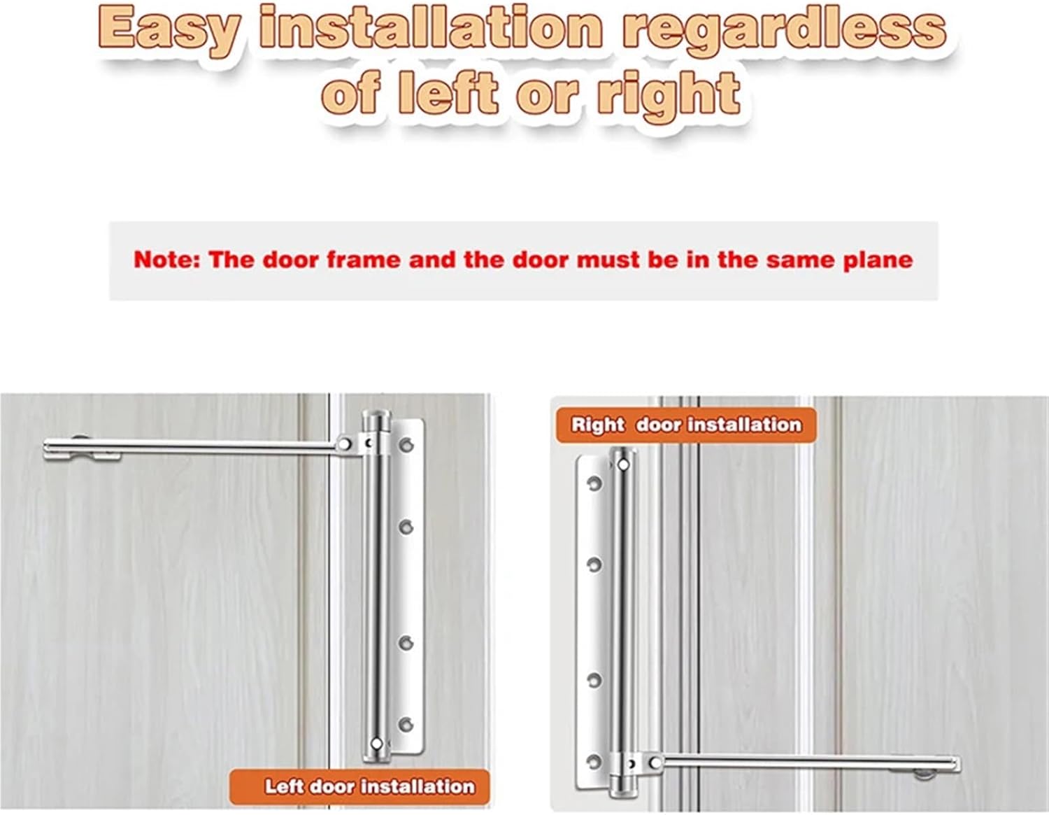 1 Pcs Stainless Steel Automatic Door Closer Lightweight Soft Close Buffer Device Household Cabient Hardware with Screw Wrench(Black)