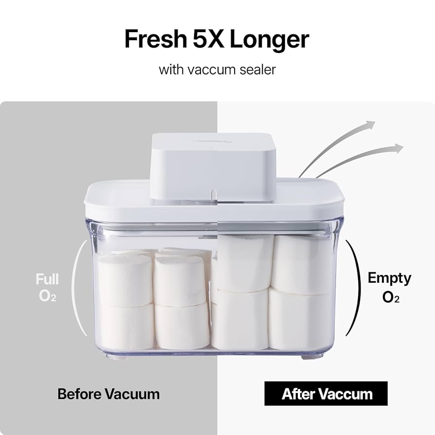 VAKUEN 5Pセット 食品保存容器 Amazon.com: VAKUEN Premium Airtight Food Storage Container