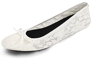 Women's Ivory Foldable Ballet Flats for Effortless Travel