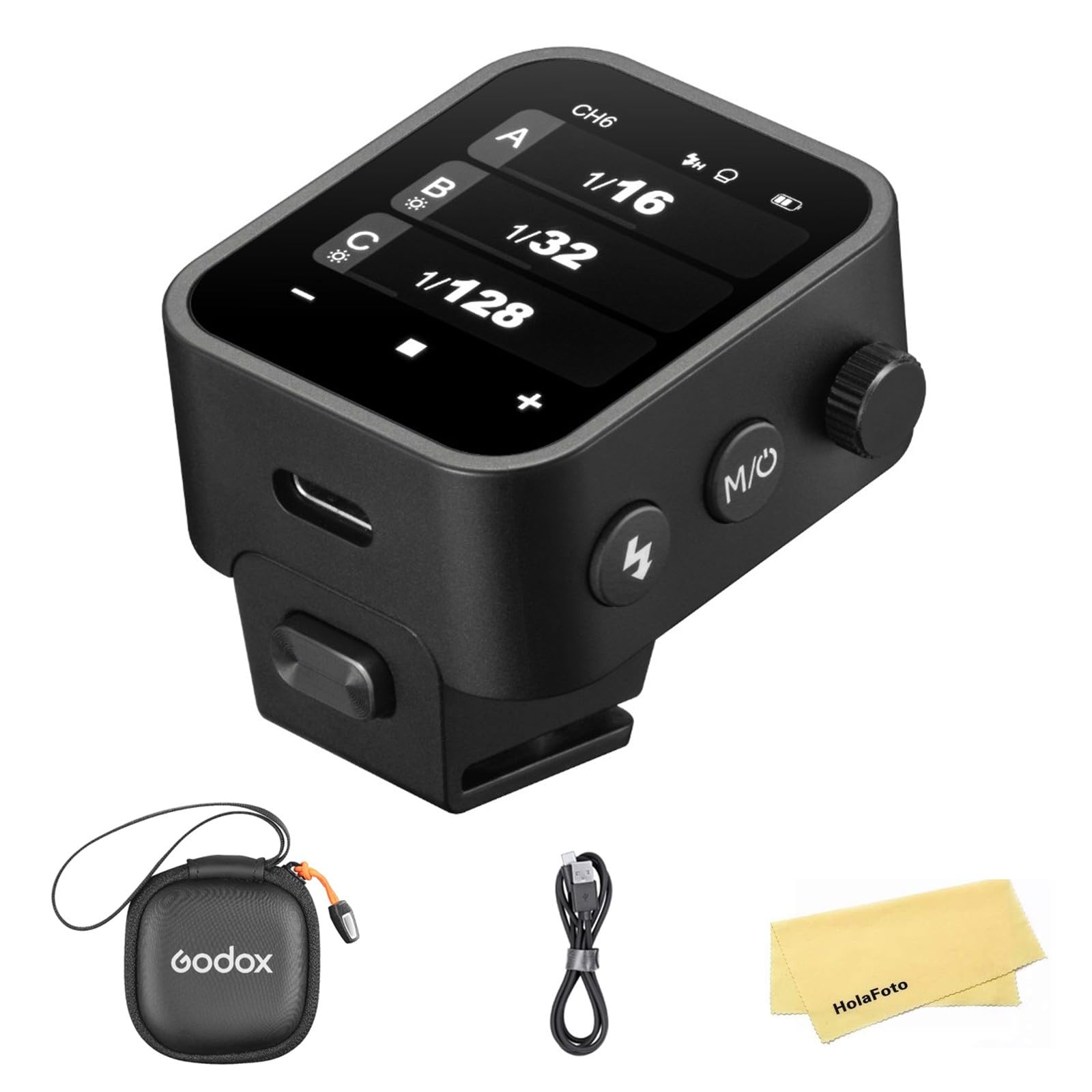 Godox X3-N TTL Wireless Touch Screen Flash Trigger for Nikon Cameras, i-TTL Auotflash, 3.7V 850mAh Li-Ion Battery, 2.4GHz Wireless with TCM Conversion