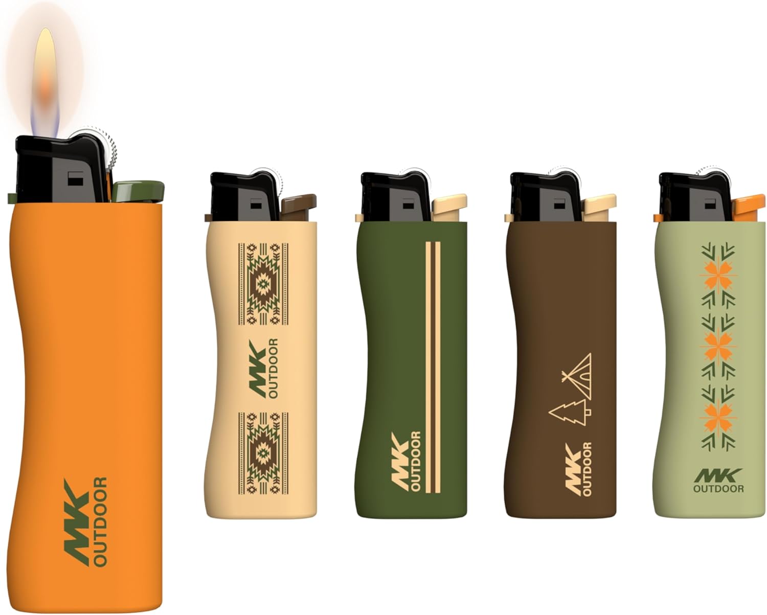 MK Lighter 9G Flint Strike Refillable Lighters, Ideal to