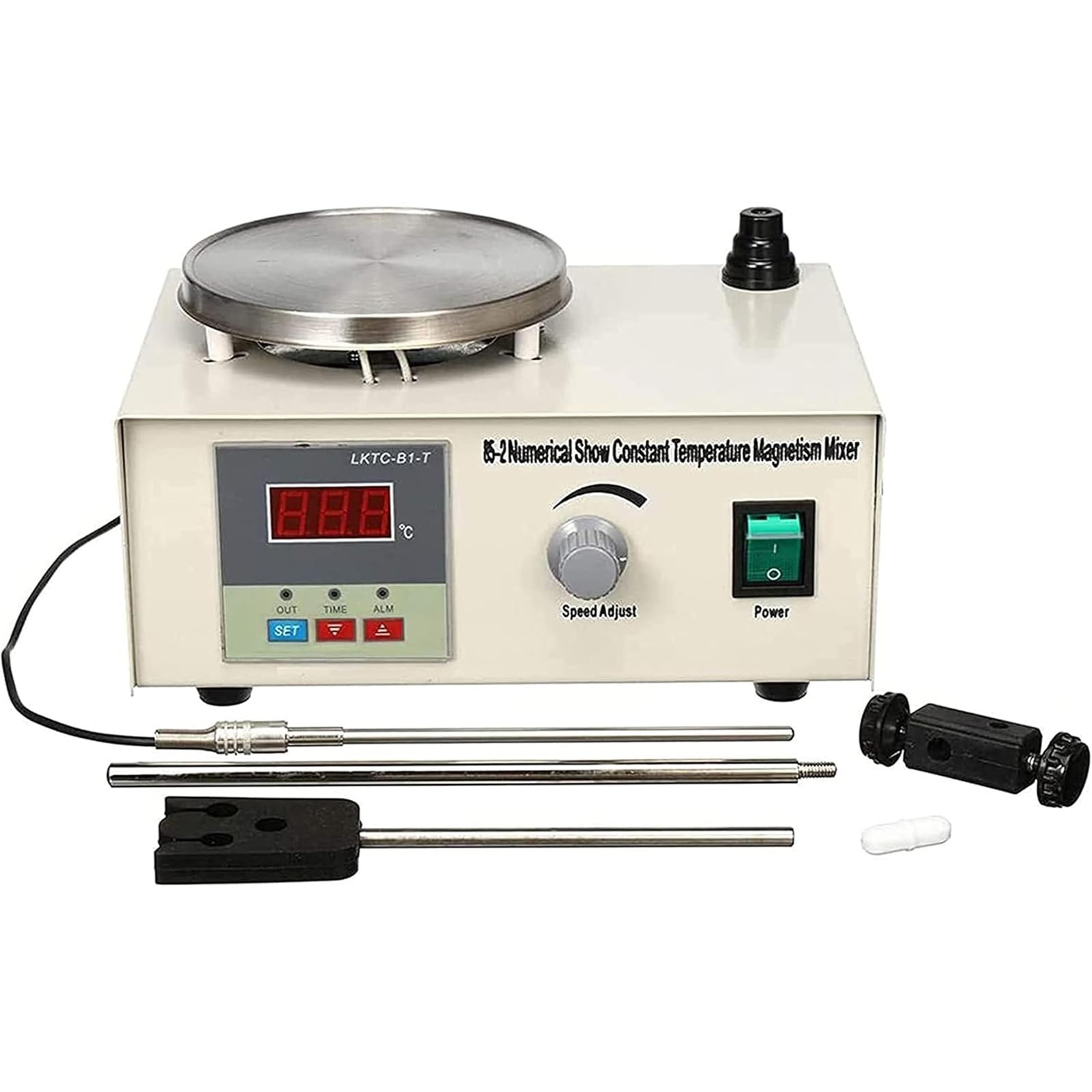 Magnetischer Heizrührer, 1000 ml Labormischer, konstante Temperatur, 0-2200 U/min für wissenschaftliche Forschung und Labor, langlebig und effizient
