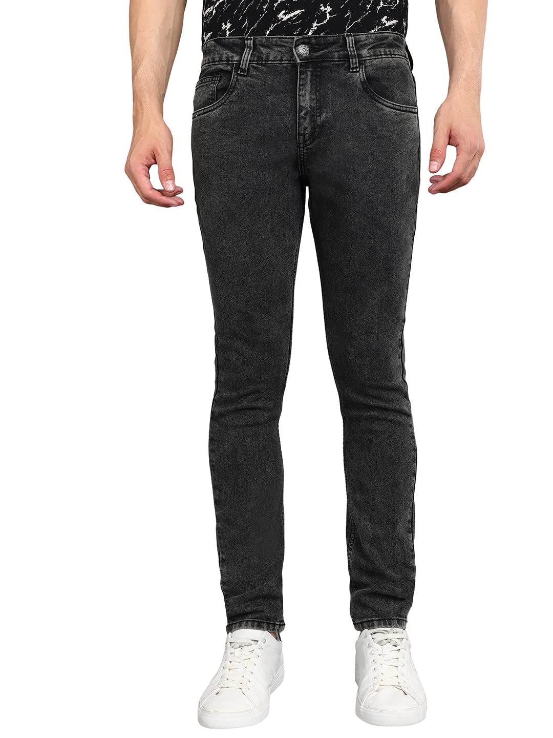 Urbano FashionMen's Regular Fit Washed Jeans Stretchable