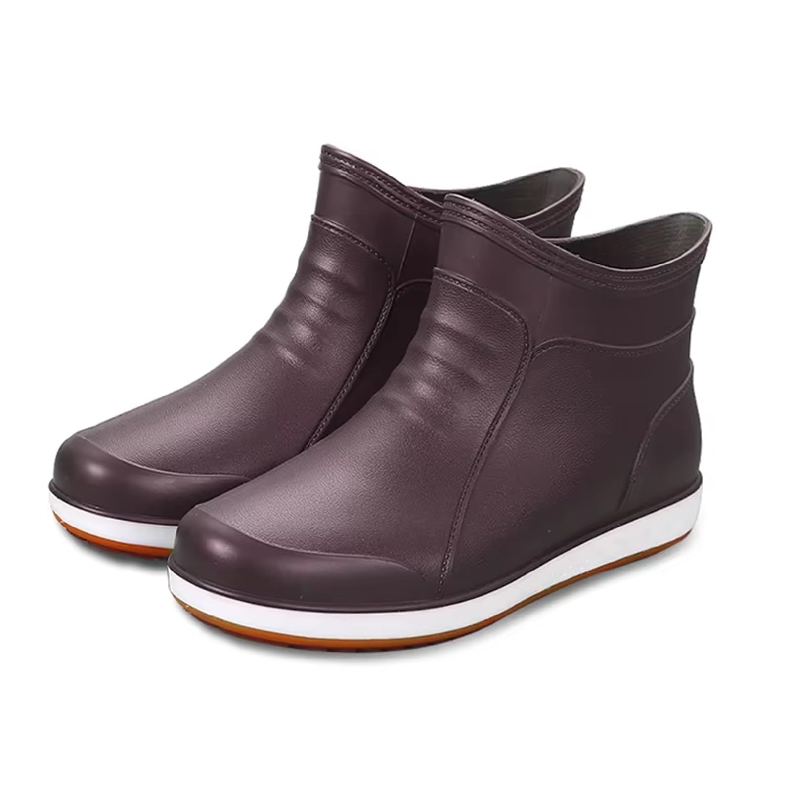 Buty Ogrodowe Do Wędkowania Na Zewnątrz, Modne Wodoodporne Antypoślizgowe Wytrzymałe Krótkie Rurki Z PVC Kalosze Przeciwdeszczowe Dla Mężczyzn, Elastyczne Lekkie Kalosze Pracy Rolnictwie