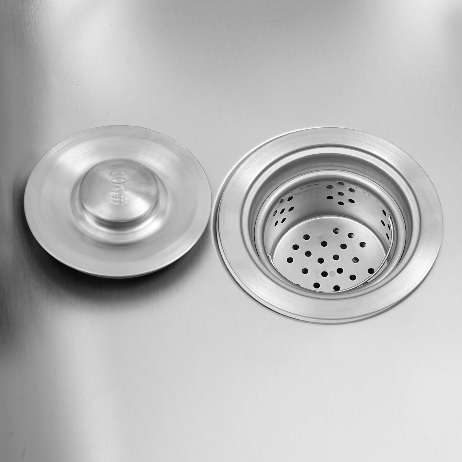 Fregadero de acero inoxidable, fregadero para exteriores, independiente con grifo, para hogares, restaurantes, lavaderos, 53 x 38 x 83 cm (C)
