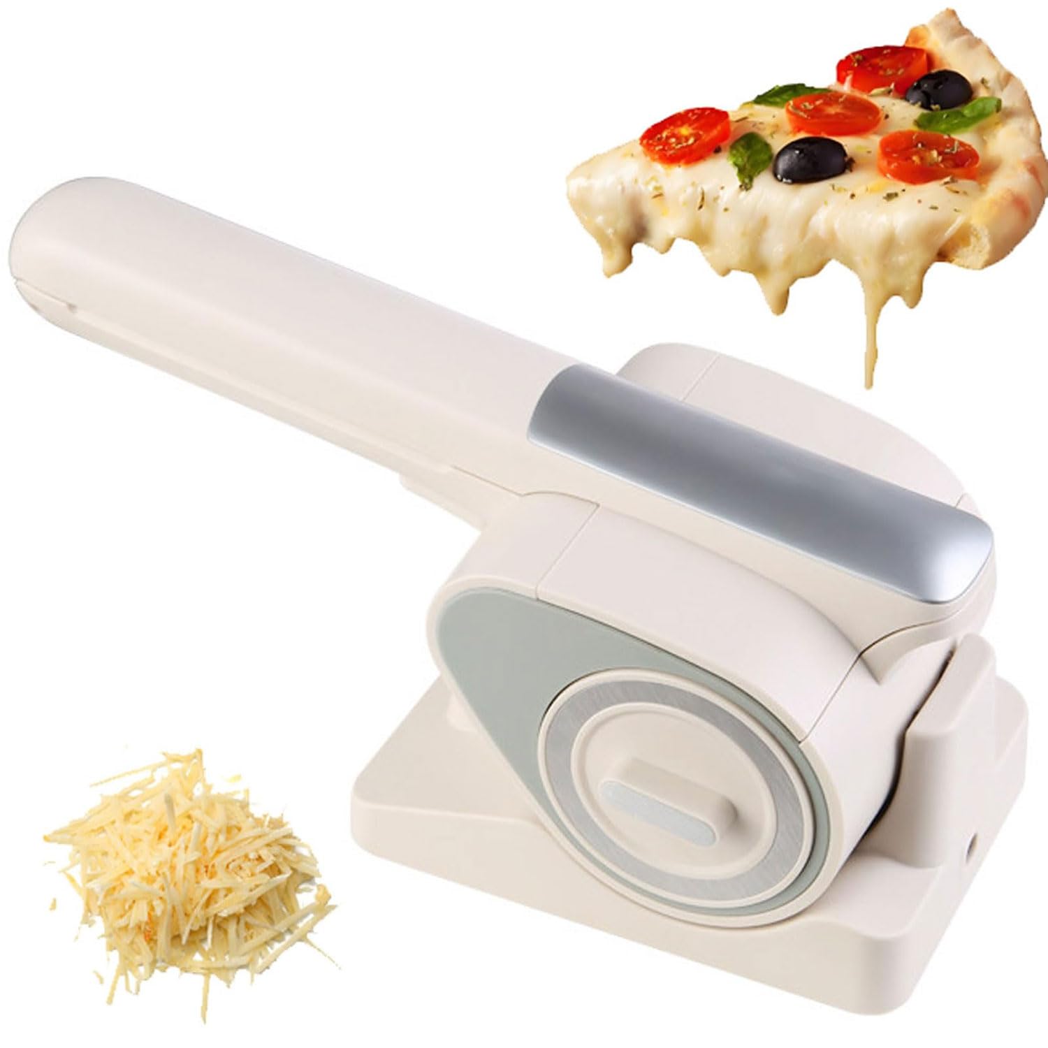 KJZQXYX Handheld Electric Cheese Grater, Rechargeable Nuts Chocolate Shredder Chopper,Cheese Rotary Grater and Slicer Ice Shaver,for Home