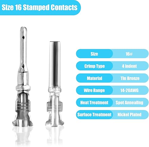 Miniatura 10 de Kit de conectores Deutsch de 685 piezas, 2, 3, 4, 6, 8, 12 pines, conector DT gris con contactos estampados de 16#, herramienta de extracción de