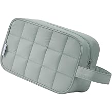 Narwey Quilted Travel Toiletry Bag for Women, Bathroom, Medicine Bag