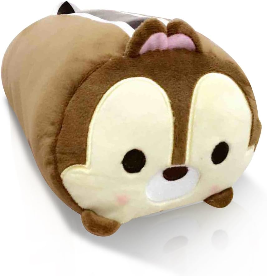 Finex 2 Pcs Set Chip and Dale Plush Travel Pillow Stackable Long Cushion for Long Flight car Ride Cruise