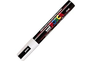 Uni-Ball PC-5M White Paint Marker, Pack of 3
