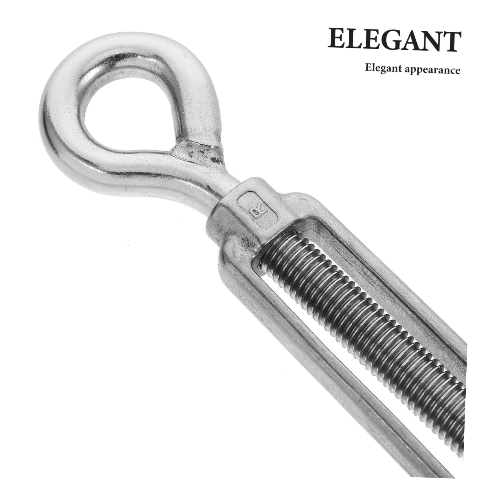 Ciieeo Tenditore a Ganascia Corpo Aperto in Acciaio Inox, Argento | Cavi e Filo, Struttura Regolabile e Rimovibile, Uso Rapido in Assemblaggio Mobili e Progetti Fai da Te